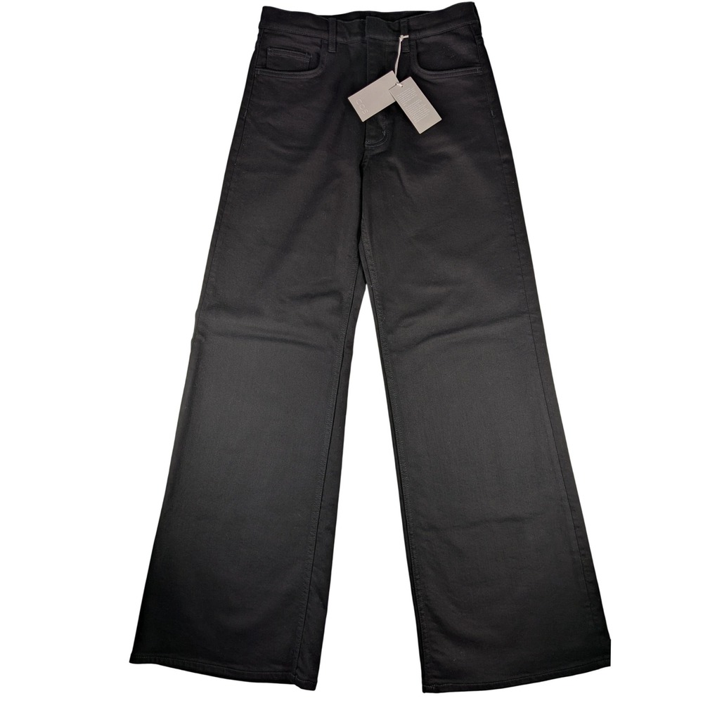 NWT $115 COS Flared Leg‎ High Rise Full Length Black Jeans Womens Size 29